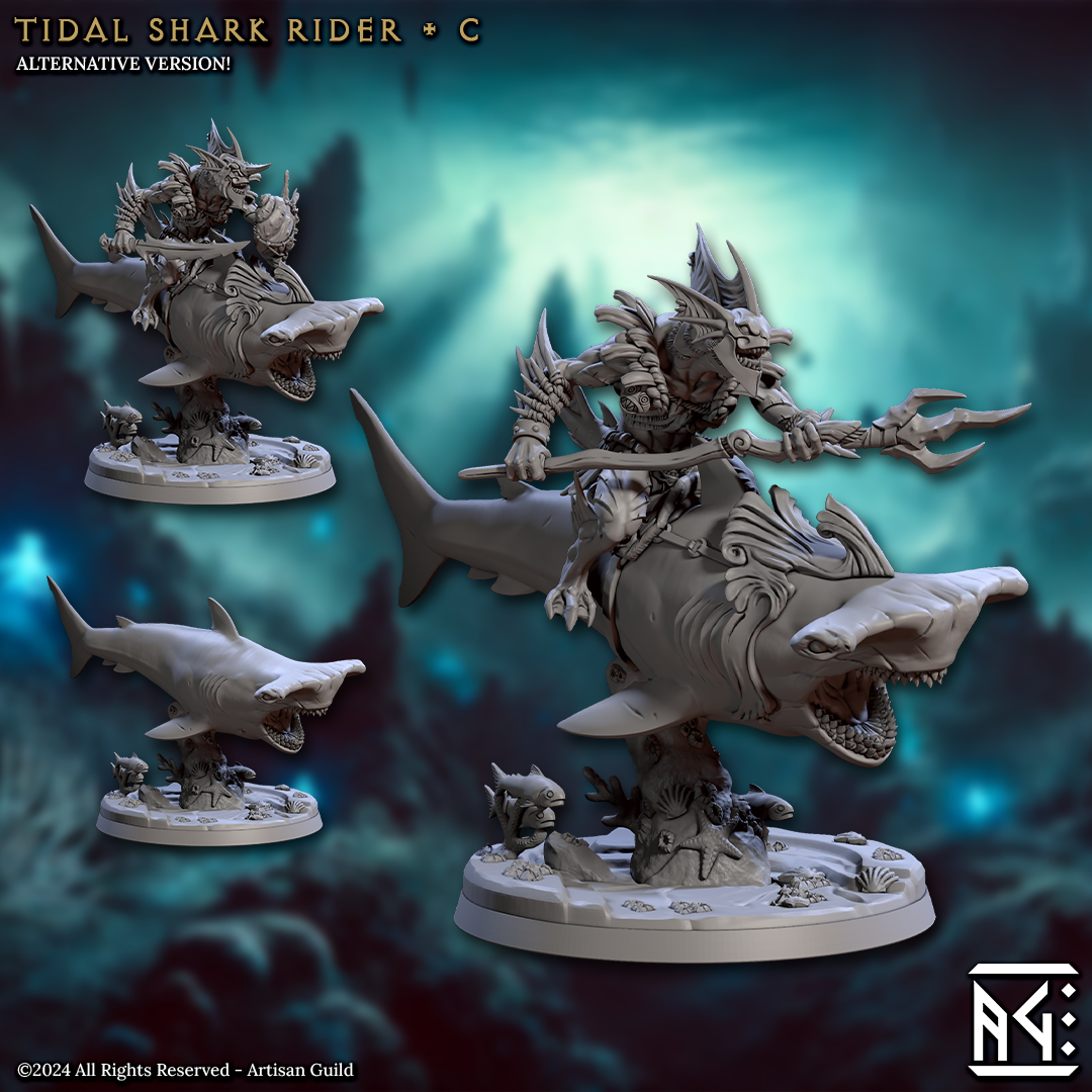 Tidal Shark Rider - C (Mirmidons of the Death-Tide)